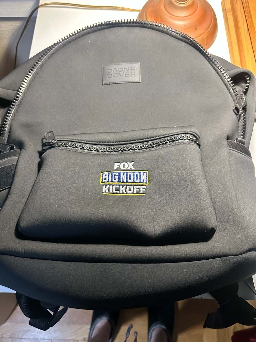 Dagne Dover Dakota Large Neoprene Backpack Fox Big Noon Kickoff Promo Onyx